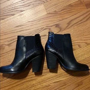 Aldo Booties, size 6, black, 3 inch heel